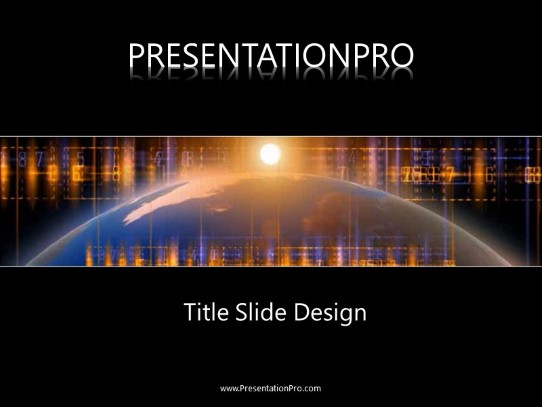 Global Digital 121 PowerPoint Template title slide design