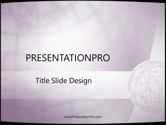 Global G PowerPoint Template title slide design