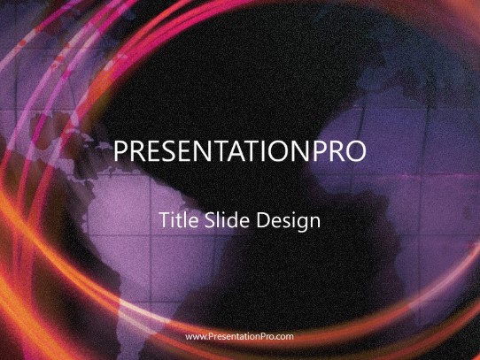 Laser PowerPoint Template title slide design