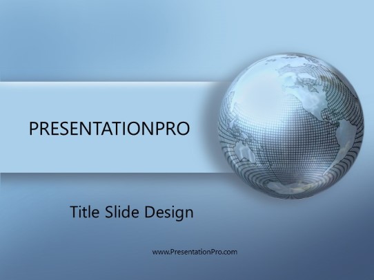 Luminance PowerPoint Template title slide design