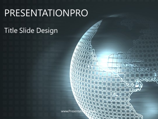 Silverglow PowerPoint Template title slide design