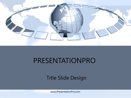 Surrounded 02 PowerPoint Template title slide design