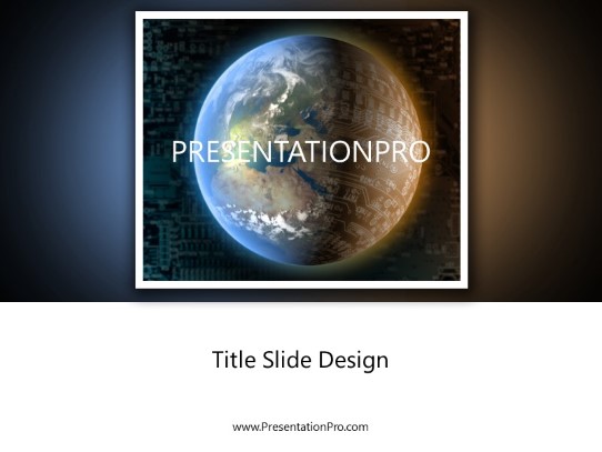 Undercovertech PowerPoint Template title slide design