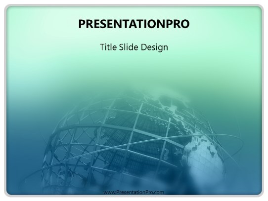 Unisphere PowerPoint Template title slide design