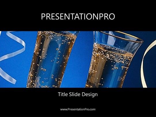 Cheers PowerPoint Template title slide design