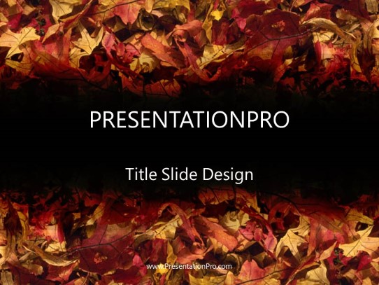 Crisp PowerPoint Template title slide design