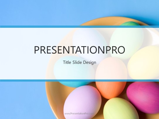 Easter Egg Bowl PowerPoint Template title slide design