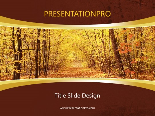 Fall PowerPoint Template title slide design