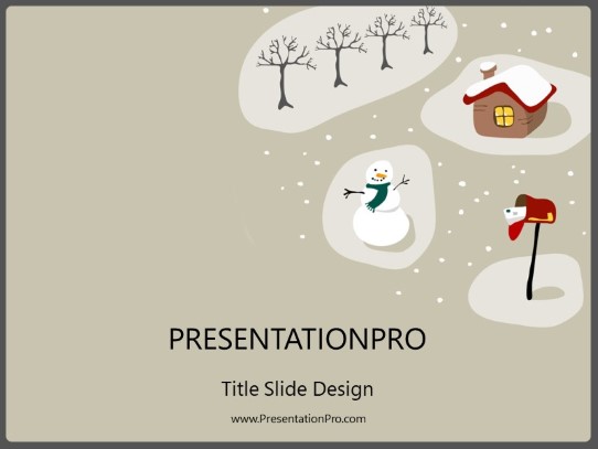 Holiday Season PowerPoint Template title slide design