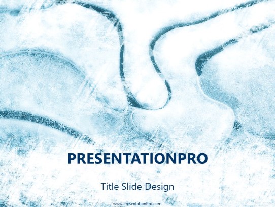Ice PowerPoint Template title slide design