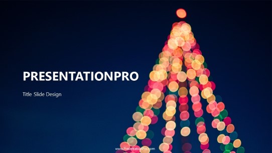 Light Tree Widescreen PowerPoint Template title slide design