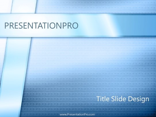 Package Blue PowerPoint Template title slide design