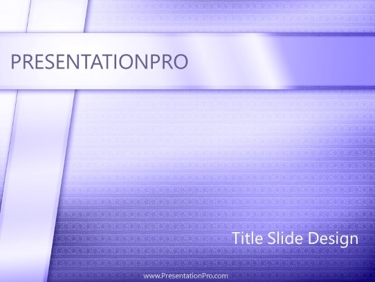 Package Purple PowerPoint Template title slide design