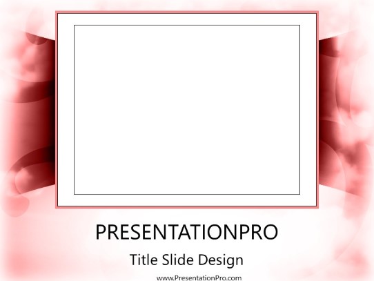 Red Frame PowerPoint Template title slide design