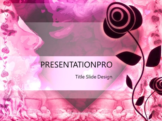 Rosie PowerPoint Template title slide design