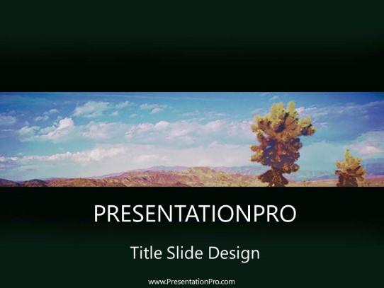 Summer PowerPoint Template title slide design