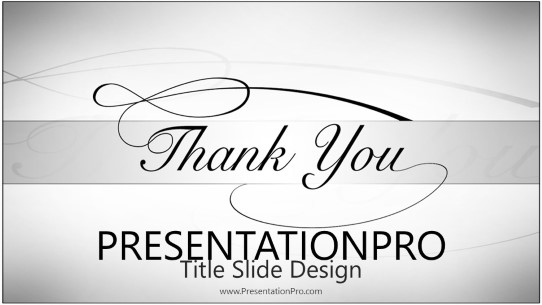 Thank You Gray Holiday PowerPoint template - PresentationPro