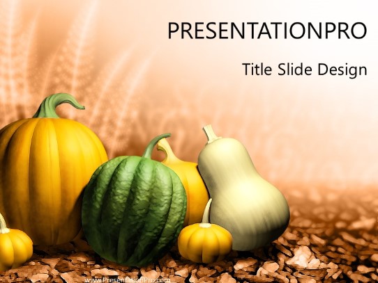 Thanksgivinggords PowerPoint Template title slide design