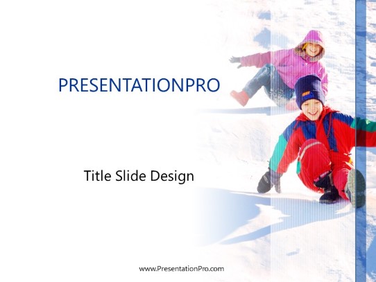 Winter PowerPoint Template title slide design