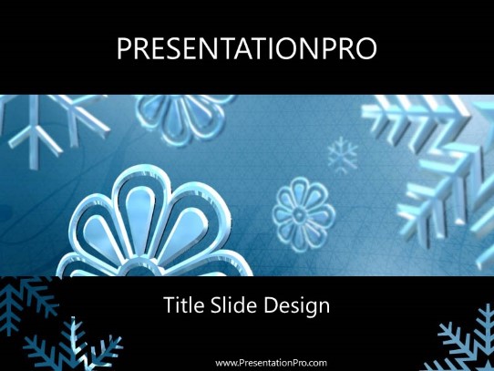 Wonderland PowerPoint Template title slide design