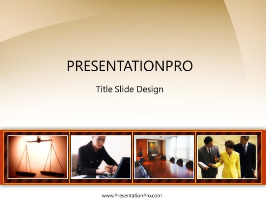 Legal Commercial 02 PowerPoint Template title slide design