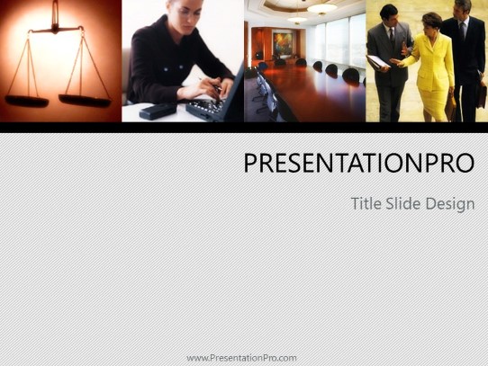 Legal Commercial 04 PowerPoint Template title slide design