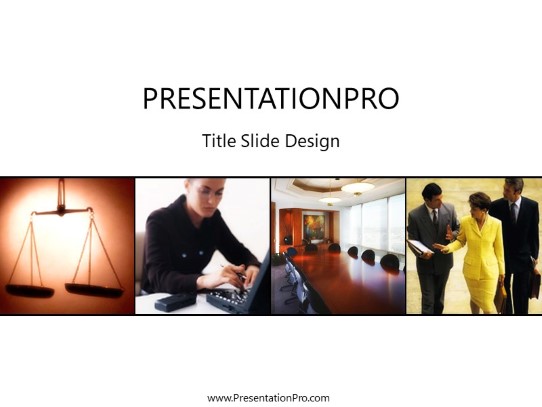 Legal Commercial 08 PowerPoint Template title slide design