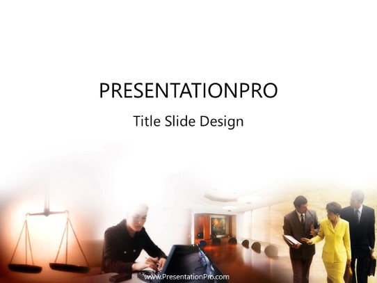 Legal Commercial 11 PowerPoint Template title slide design