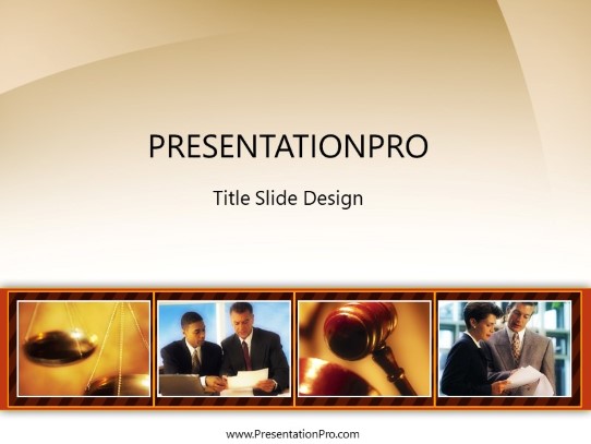 Legal Litigation 02 PowerPoint Template title slide design