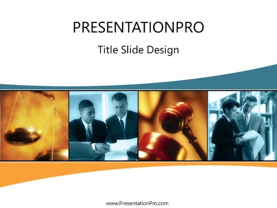 Legal Litigation 09 PowerPoint Template title slide design
