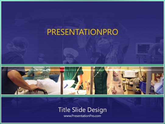 Operating Room PowerPoint Template title slide design