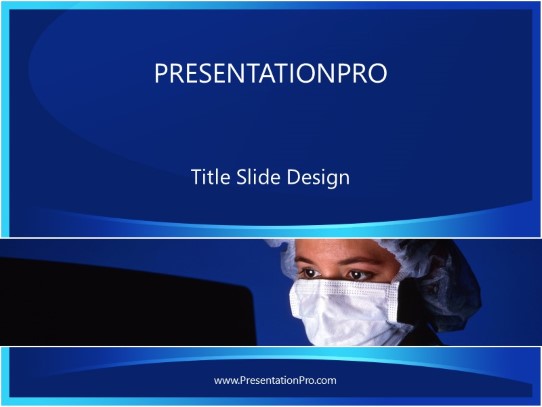 Masked Doctor 2 PowerPoint Template title slide design