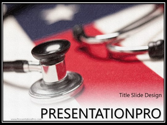 American Healthcare PowerPoint Template title slide design