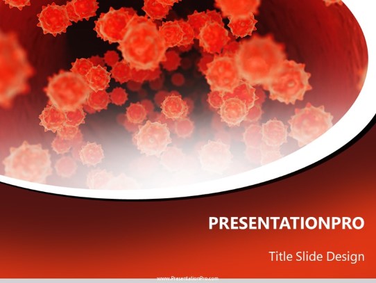 Bacterial Flow PowerPoint Template title slide design