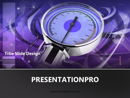 Blood Pressure Reading PowerPoint Template title slide design