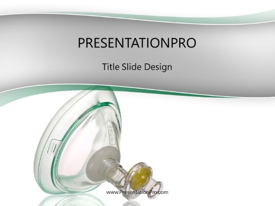 Cpr Mask PowerPoint Template title slide design