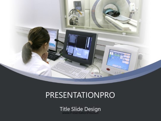 Ct Scan PowerPoint Template title slide design