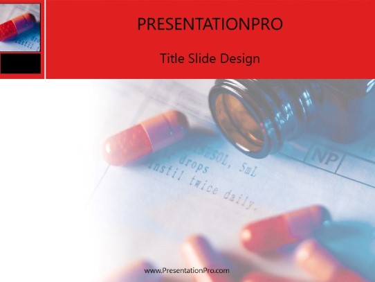 Medical02 PowerPoint Template title slide design