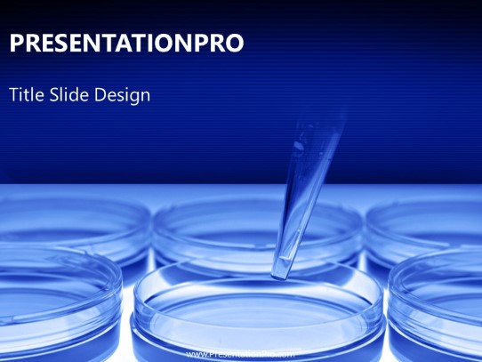 Medical Research PowerPoint Template title slide design