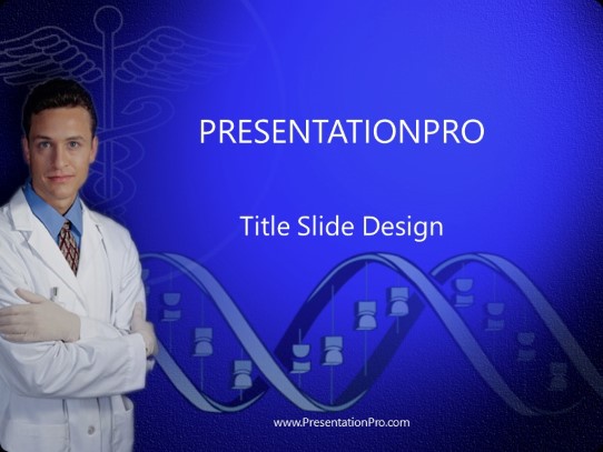 Medplain PowerPoint Template title slide design