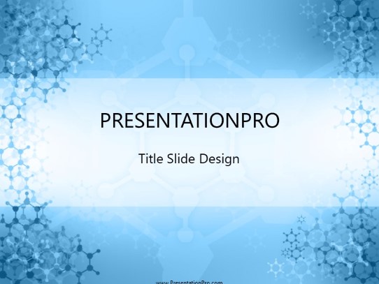 Molecular PowerPoint Template title slide design