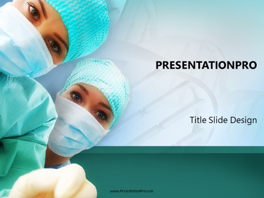 Patient Perspective PowerPoint Template title slide design