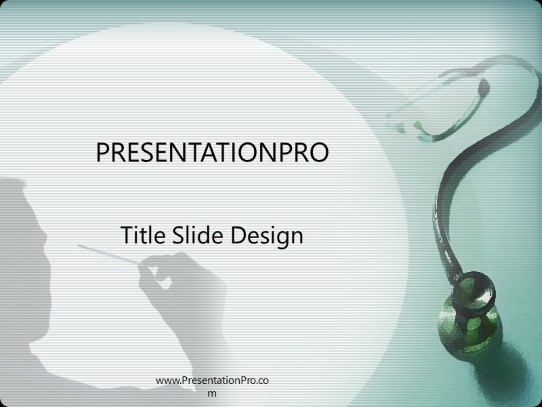 Stetho PowerPoint Template title slide design
