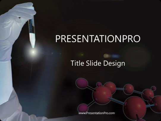 Biochem PowerPoint Template title slide design