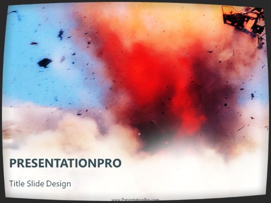 Boom PowerPoint Template title slide design