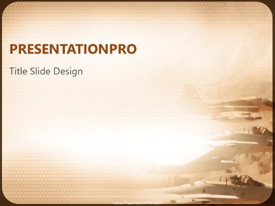 Jet Blur PowerPoint Template title slide design