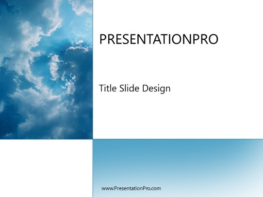 Above PowerPoint Template title slide design