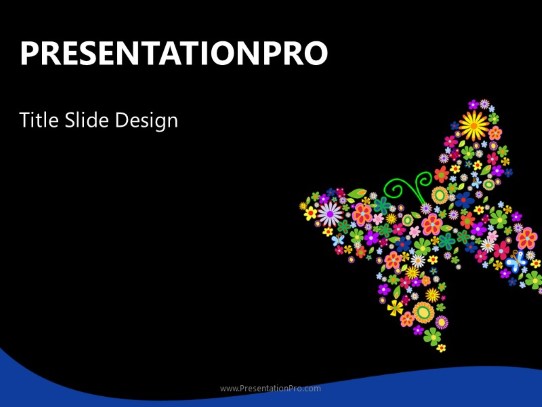 Butterfly Abstract PowerPoint Template title slide design