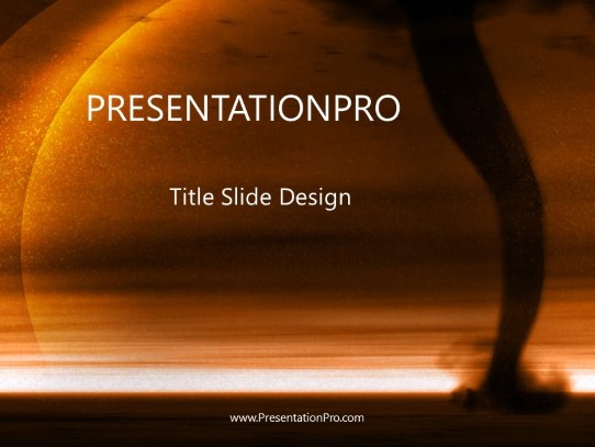 Destruction PowerPoint Template title slide design