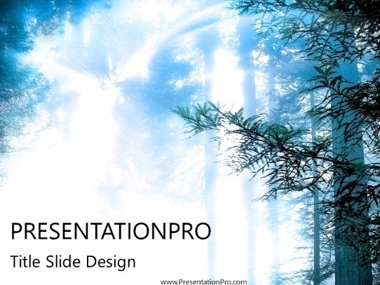 Forestlight PowerPoint Template title slide design